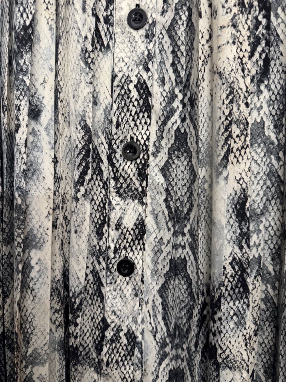 Zara Snake Print Button-Front Midi Skirt - Picture 4 of 8